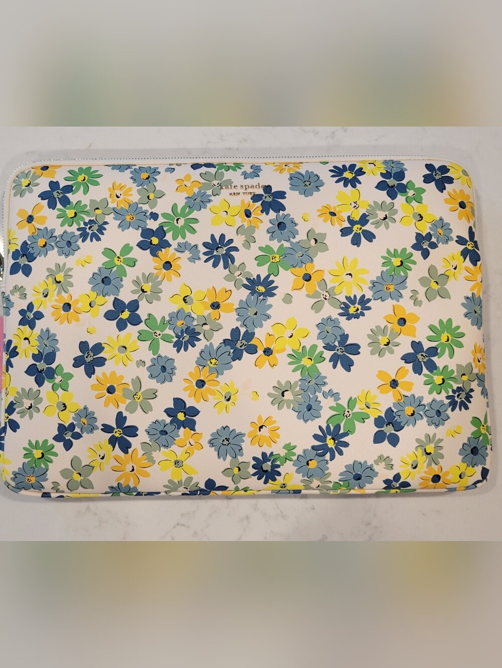 Kate Spade New York Parchment Floral Universal Laptop Sleeve NWT!